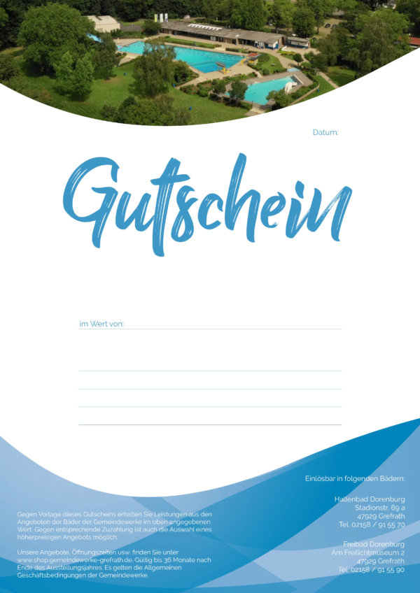 Gutschein Layout